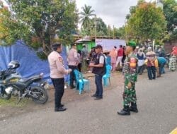 Babinsa Koramil 04 Oba, Memantau dan Imbau Warga, Tingkatkan Kondusifitas Pemilu di Desa Koli