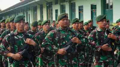 Tumbuhkan Jiwa Nasionalisme, Yonarmed 11/GG/2/2 Kostrad Laksanakan Upacara Bendera