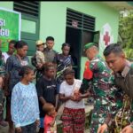 Berikan Sosialisasi Cara Membuat Makanan Bahan Mentah Sagu, Satgas Yonif 122/TS Tingkatkan Perekonomian Masyarakat di Perbatasan