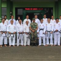 Lemkari Kodim 1009/Tla Gelar Ujian Kenaikan Tingkat Karateka Pelaihari