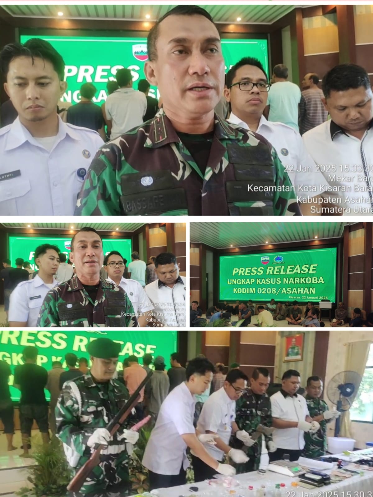 Kodim 0208 Asahan, Amankan 19 Orang Nelayan Saat Pesta Sabu -Sabu Dan Ganja