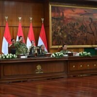 Panglima TNI Hadiri Jamuan Makan Malam Retret Kepala Daerah Yang  Dipimpin Presiden RI Prabowo Subianto