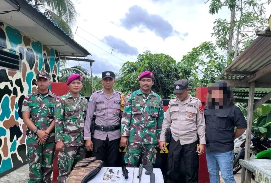 Gagalkan Penyeludupan Senjata Rakitan Di Perbatasan Indonesia - Malaysia Oleh Pos Satgas Perbatasan Sebatik - Satgas Marinir TNI AL AMBALAT XXX
