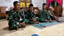 Wujud Kepedulian Sosial, Satgas TMMD Ke-123 Kodim 0811/Tuban, Takziah Di Rumah Warga