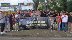 Polresta Tangerang, Bersama Awak Media Bagikan Takjil di Alun-Alun Tigaraksa dan Lanjutkan dengan Buka Puasa Bersama