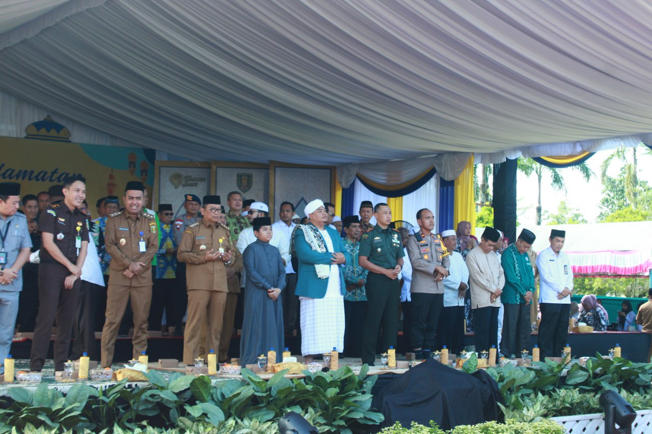 Dandim 1008/Tabalong Hadiri Halal Bihalal dan Syukuran Pelantikan Bupati dan Wakil Bupati Tabalong