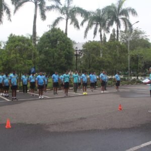 Kodim 1008/Tabalong Gelar Senam Aerobik dan Lari Pagi Demi Tingkatkan Kebugaran dan Disiplin Prajurit