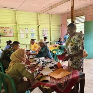 Sehat Bersama Satgas, Bahagia Bersama Kp. Kuler di Perbatasan Papua