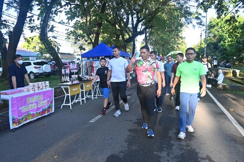 Siswa Pramuka Saka Dirgantara Meriahkan CFD Lanud Sultan Hasanuddin