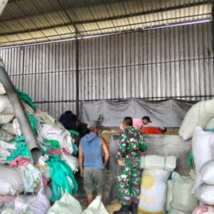 TNI Kodim 0820 Probolinggo Dukung Serapan Gabah Petani di Kedopok