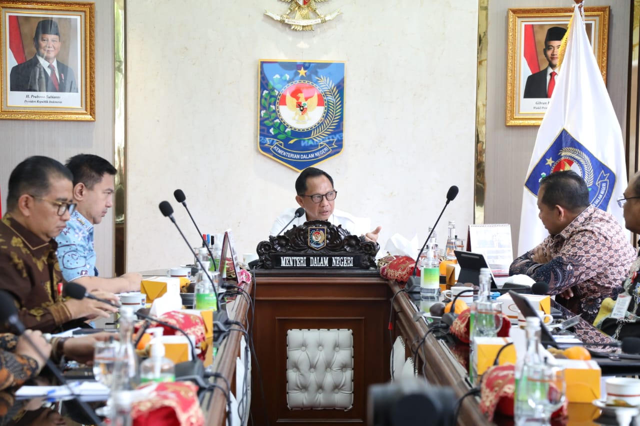 Percepat Realisasi APBD TA 2025, Mendagri Kumpulkan Pemda secara Virtual