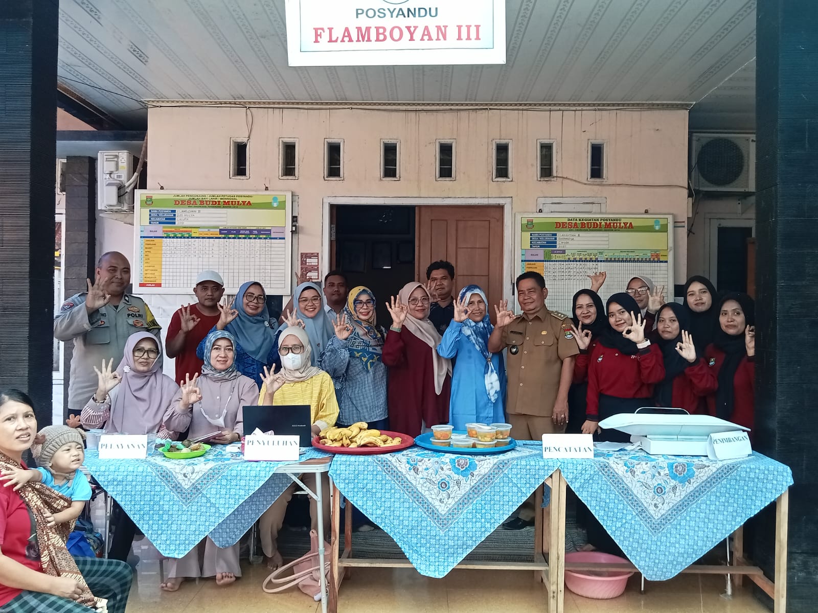 Bhabinkamtibmas Desa Budimulya Grebek Posyandu, Jaga Kesehatan Balita dan Cegah Stunting