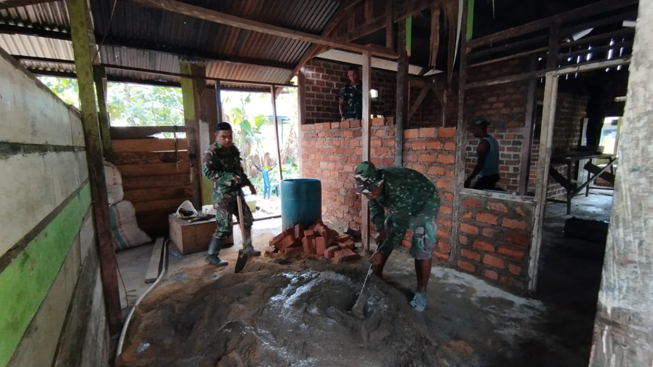 Dampak positif Satgas TMMD Ke - 124 Kodim Sorong Di Lokasi Etika Masyarakat Juga Terbina