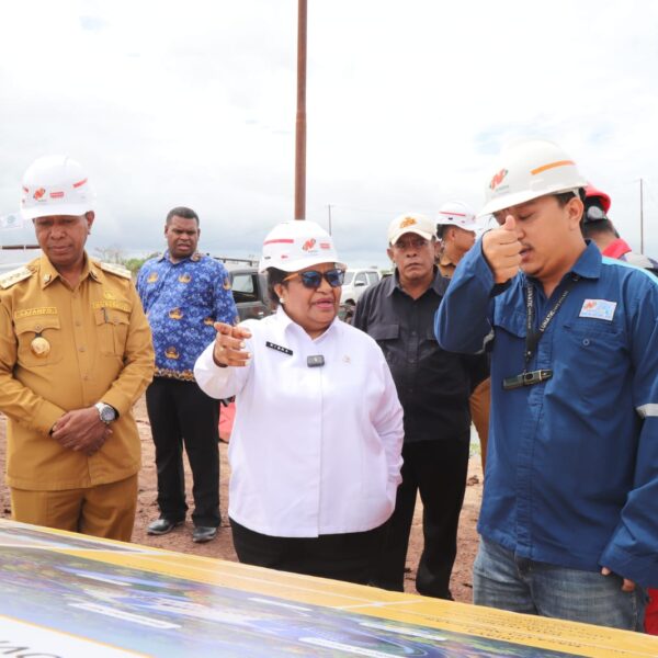 Wamendagri Ribka Haluk Tinjau Progres Pembangunan KPP Provinsi Papua Selatan