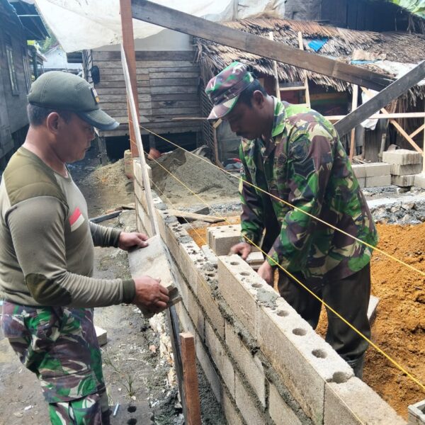 Satgas TMMD Kodim HST Kebut Rehab Rumah Warga Tak Layak Huni