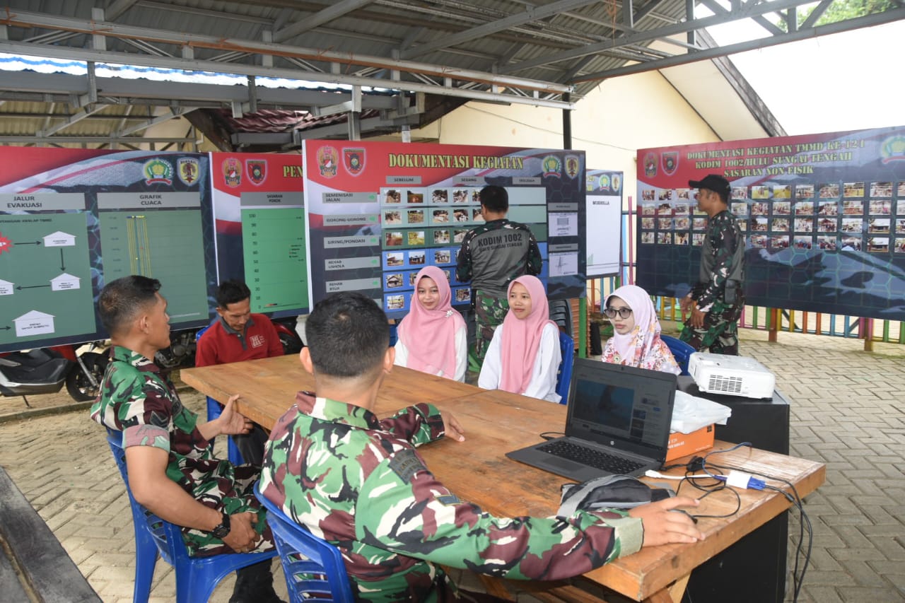 KOTIS TMMD Kodim 1002/HST Jadi Pusat Informasi Warga Haruyan