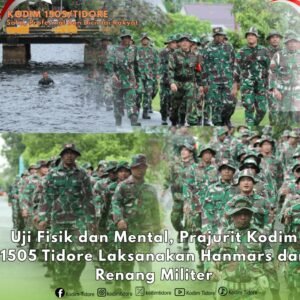 Uji Fisik dan Mental, Kodim 1505/Tidore Laksanakan Hanmars dan Renang Militer Uji Fisik dan Mental, Kodim 1505/Tidore Laksanakan Hanmars dan Renang Militer