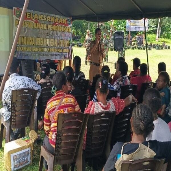 TMMD Ke-124 Kodim 1802/Sorong Gelar Penyuluhan Pendidikan Untuk Masyarakat Yeflio