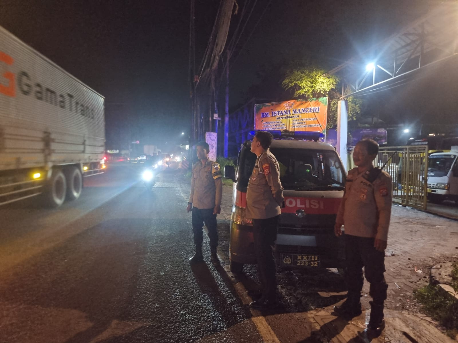 Patroli Malam Ops Cipkon, Polsek Cikupa Sasar Titik Rawan Gangguan Kamtibmas