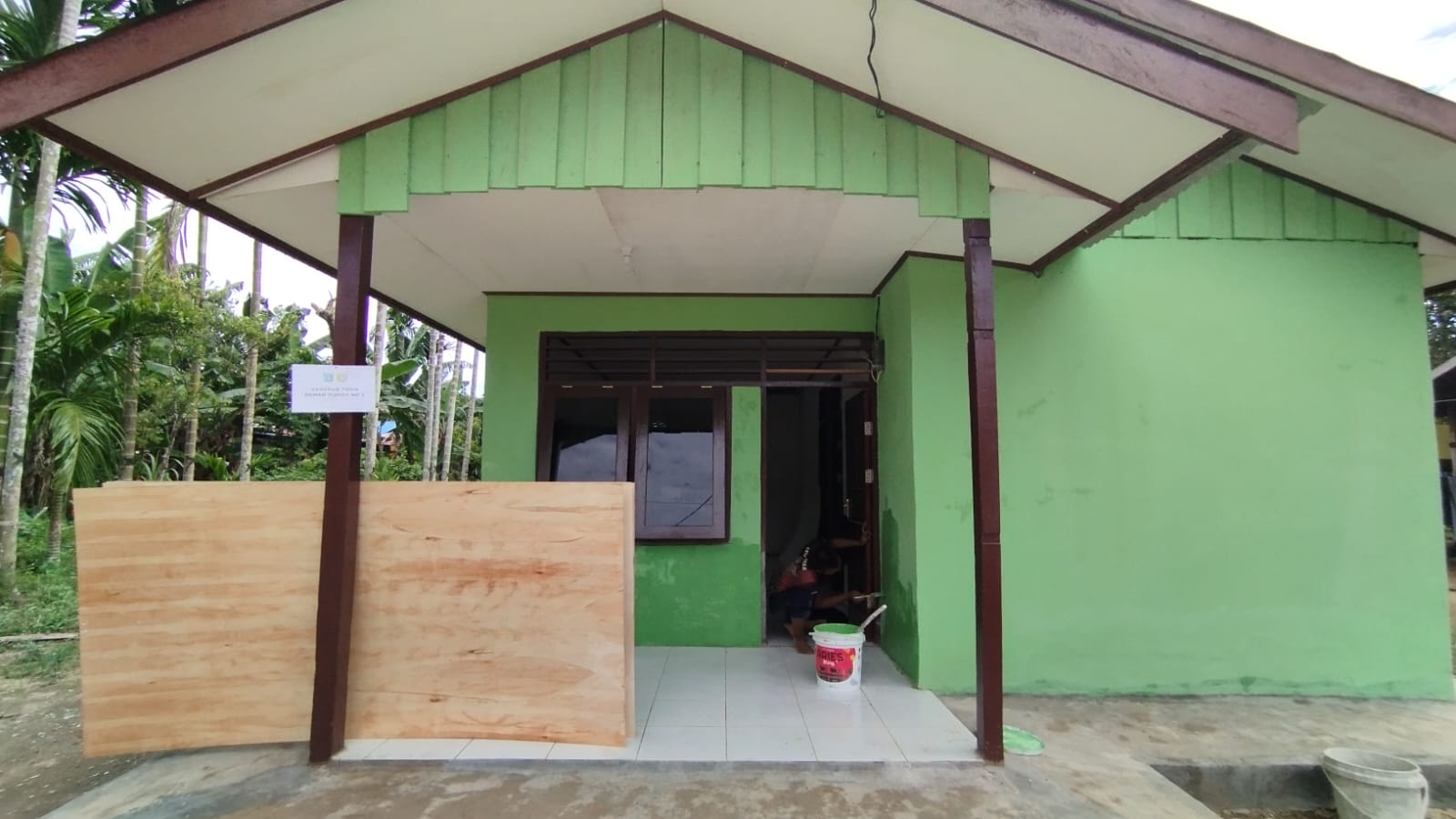 3 Unit Rumah Capai 99 Persen. TMMD Ke-124 Kodim 1802/Sorong
