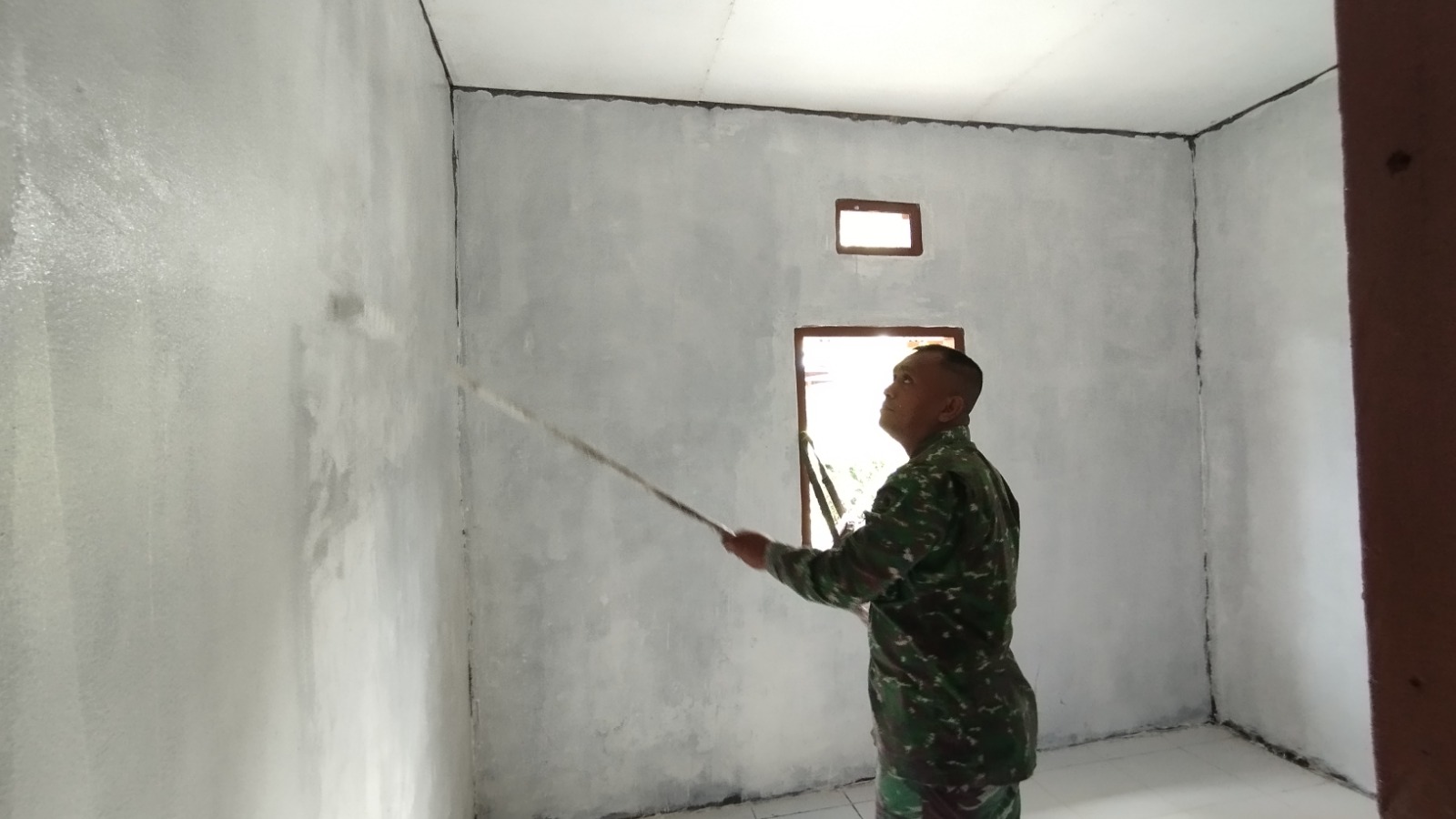 Progres Perehaban Rumah Tinggal Layak Huni Kodim 1802/Sorong Capai 80 Persen