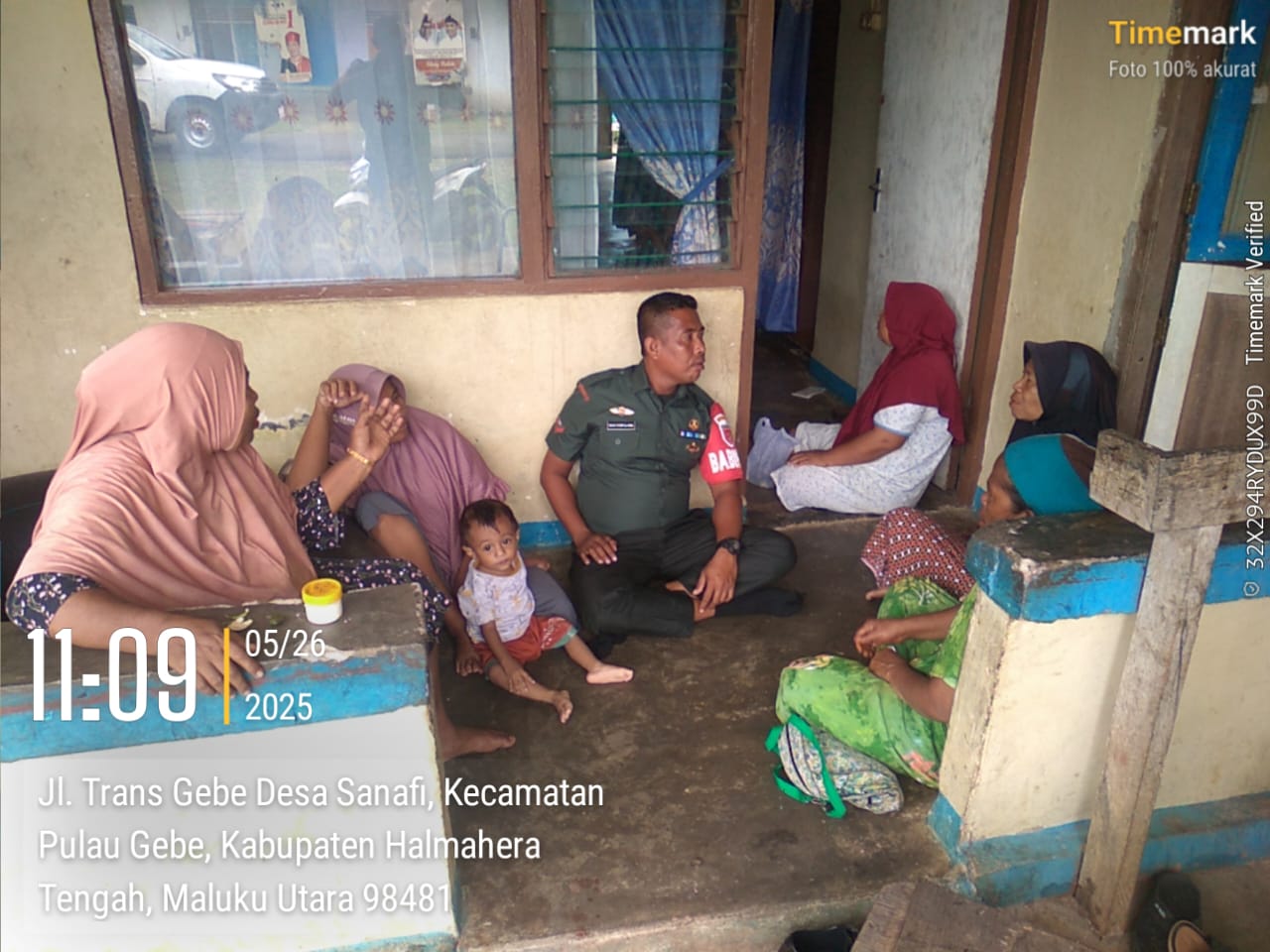 Peduli Gizi Anak, Babinsa Desa Sanafi Ramil 1512-03/Gebe Lakukan Pendampingan Cegah Stunting