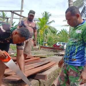 Masuk Hari Ke-22 Pelaksanaan TMMD Kodim 1710/Mimika, Seluruh Pekerjaan Dikebut