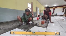 Rehabilitasi Gereja Katolik St. Paulus Capai 75 Persen Dalam Program TMMD Kodim 1710/Mimika