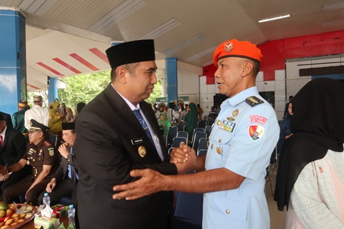 Kadispotdirga Hadiri Upacara Peringatan Hari Pendidikan Nasional Di Kabupaten Maros