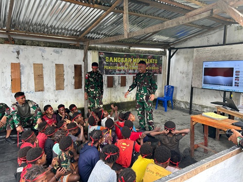 Tanamkan Semangat Pancasila, Satgas Pamtas Yonif 715/Motuliato Gelar Lomba Peringati Hari Lahir Pancasila