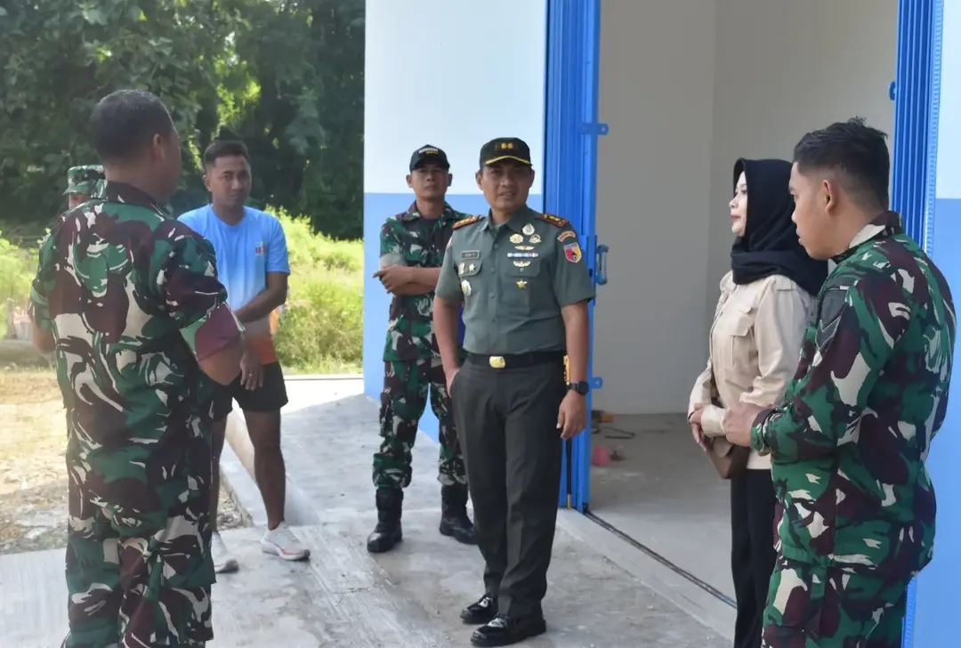 Dandim 0811/Tuban Dampingi Tim Sterad Tinjau Lokasi Progress Pembangunan Satuan Pelayanan Pemenuhan Gizi