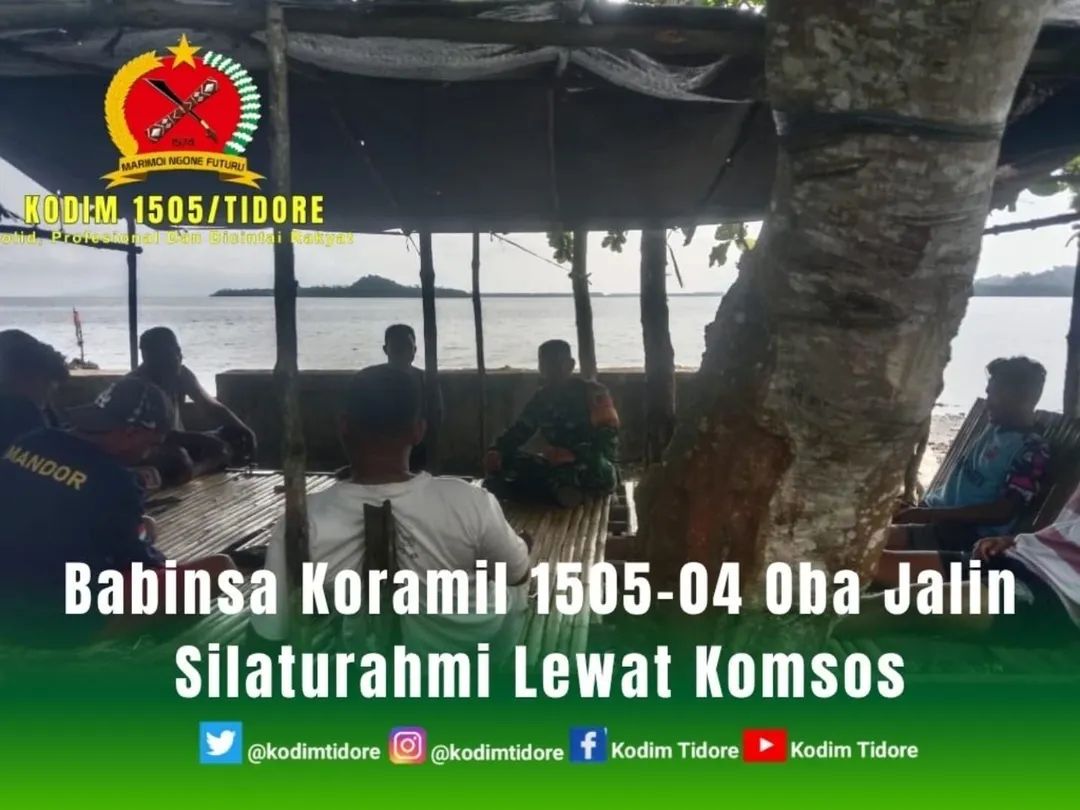 Babinsa Koramil 1505-04 Oba Jalin Silaturahmi Lewat Komsos