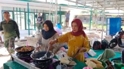 Solidaritas Ibu-Ibu Pengambau, Rutin Suplai Makan Siang Satgas TMMD