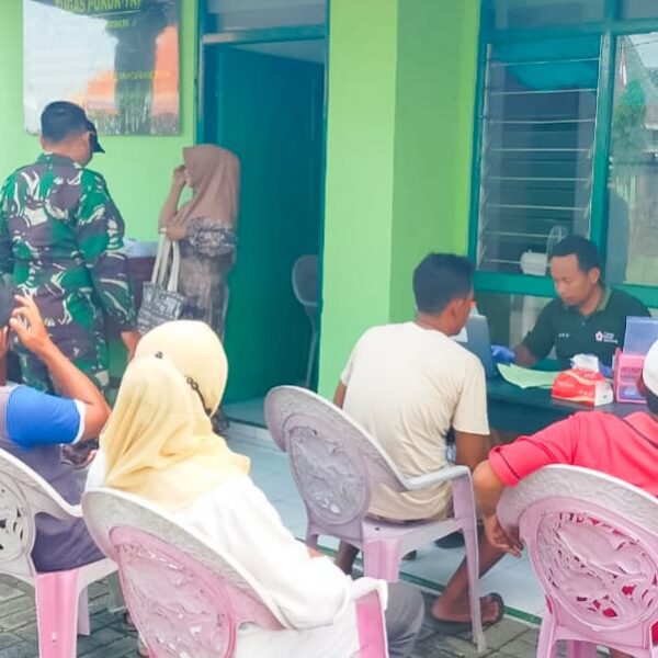 Peduli Kesehatan Masyarakat, Koramil Kepohbaru Bojonegoro Gelar Bakti Sosial Donor Darah