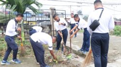 Lantamal XIV Gelar Karya Bakti, GOR Pancasila Bersih Sambut Iduladha