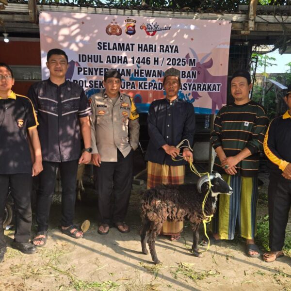 Polsek Cikupa Gelar Pendistribusian Hewan Qurban, Wujud Kepedulian Polri kepada Masyarakat