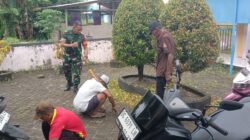 Pererat Kebersamaan, Babinsa dan Warga Gelar Aksi Bersih-Bersih