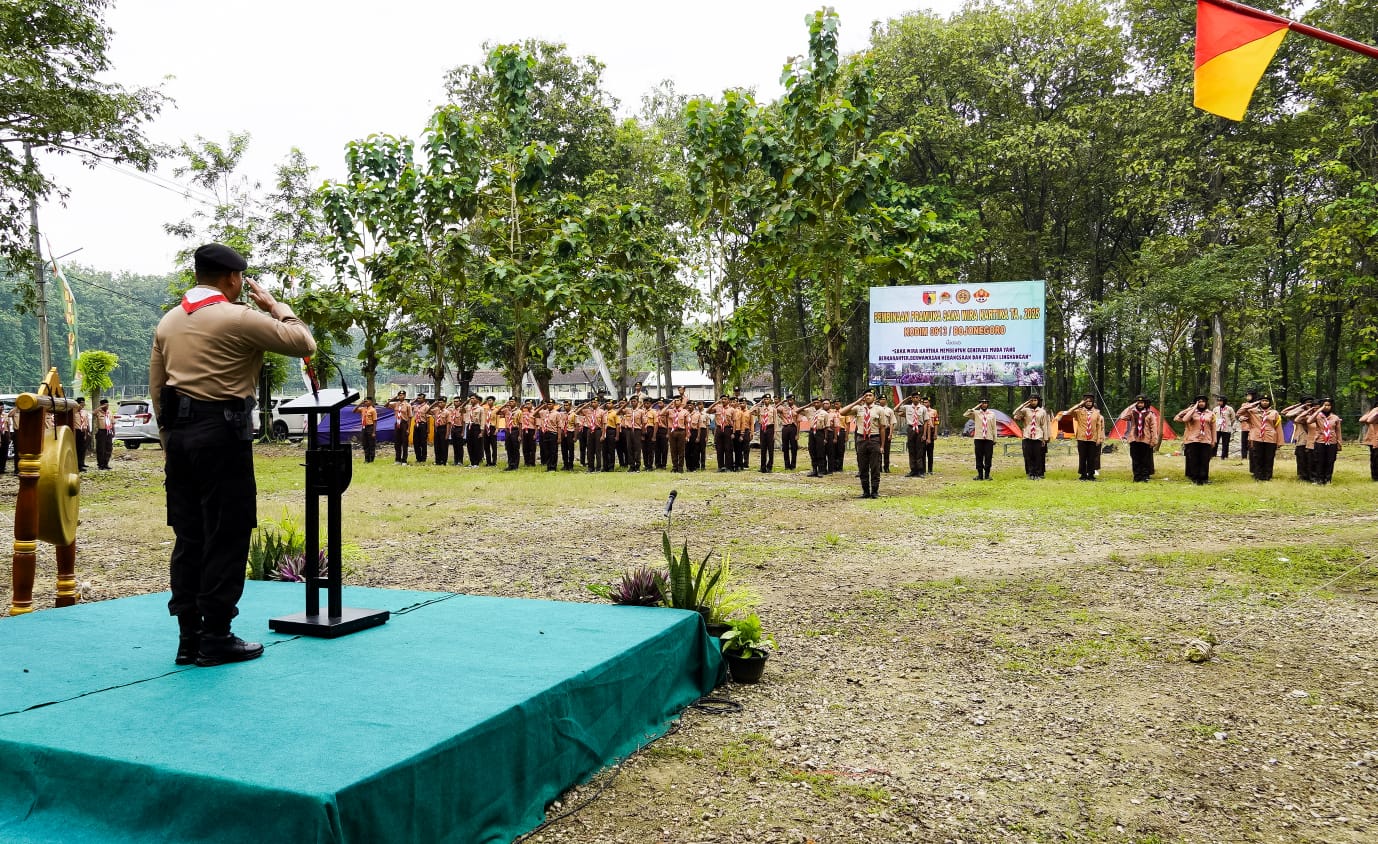 Dandim Bojonegoro Resmi Membuka Perkemahan Saka Wira Kartika Tahun 2025