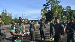 Tingkatkan Disiplin Prajurit, Dandim 1710/Mimika Berikan Penekanan Saat Apel Pagi