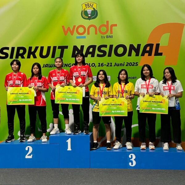 Keren!! Putri Sulung Dandim Wonogiri Juarai Turnamen Bulutangkis Sirkuit Nasional (Sirnas) A 2025