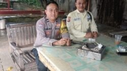 Bhabinkamtibmas Desa Sukanagara Sambangi Satpam PT HDP, Sampaikan Pesan Kamtibmas