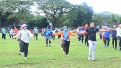 Senam SKJ 88 Awali Kegiatan CFD Lanud Sultan Hasanuddin