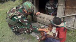 Anjangsana Penuh Kasih, Satgas Yonif 715/Mtl Pererat Keharmonisan di Perbatasan Papua