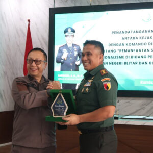 TNI Dan Kejaksaan Sepakat Perkuat Penegakan Hukum Di Blitar