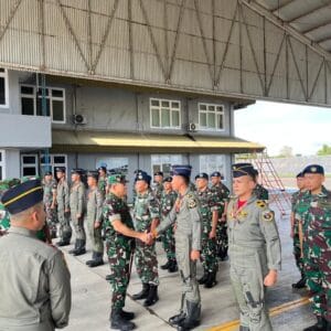 Danlanud Sultan Hasanuddin Terima Kunjungan Kerja Pangkogabwilhan II