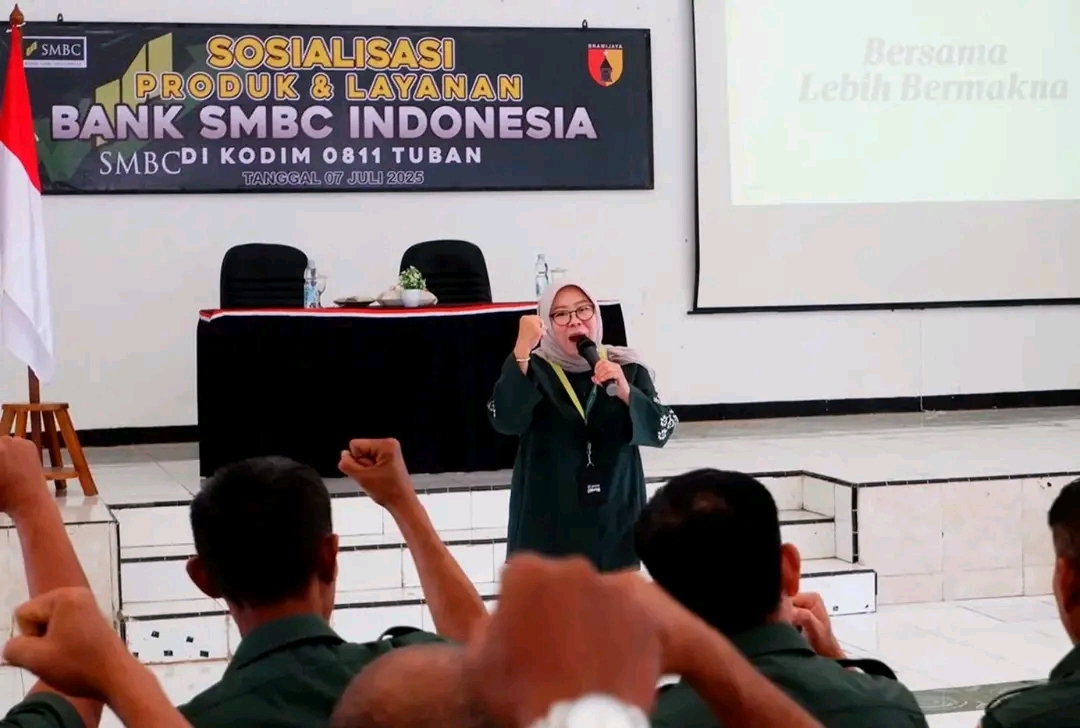 Anggota Kodim 0811/Tuban Terima Sosialisasi Produk Dan Layanan Pra Pensiun Dari Bank SMBC Indonesia