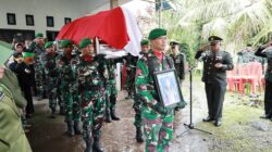 Dandim 1505 Tidore Pimpin Upacara Pemakaman Militer, Beri Penghormatan Terakhir Untuk Serda Abubakar Naser