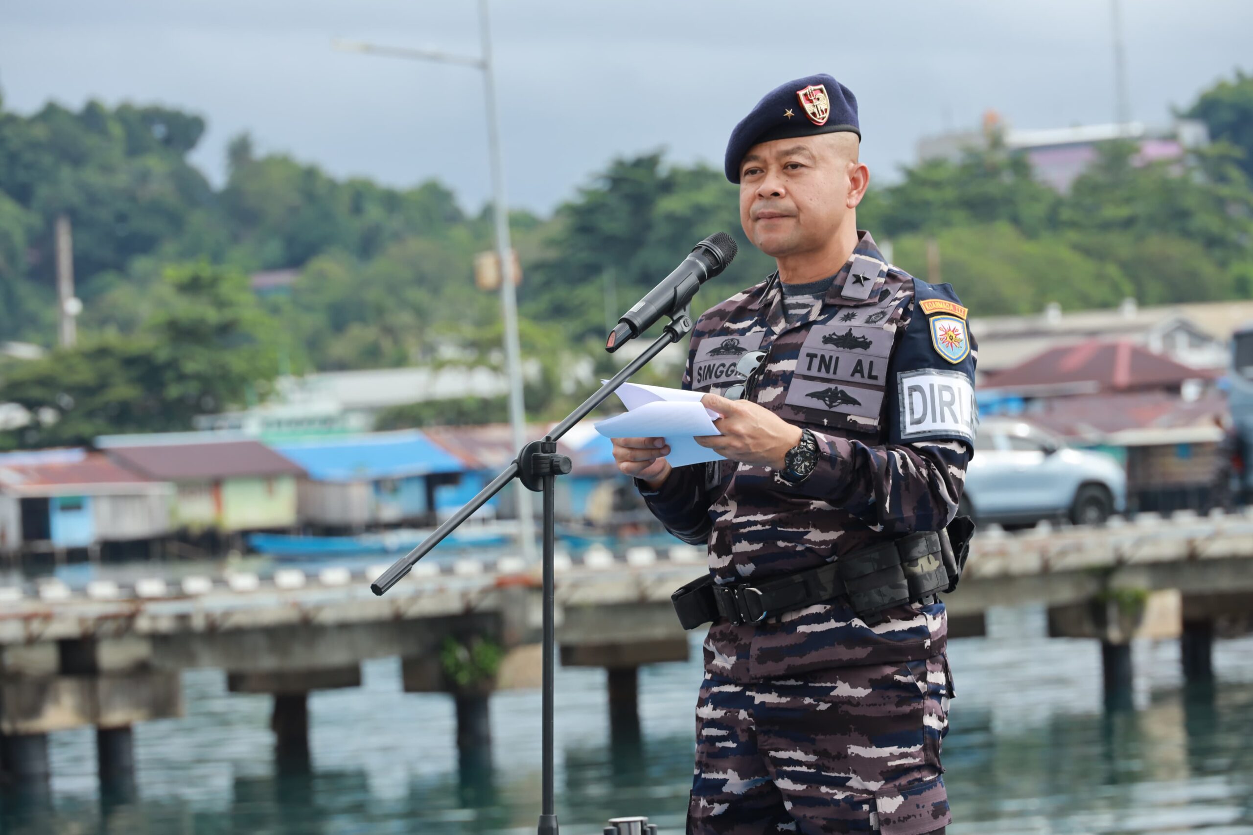 Kas Koarmada III Pimpin Apel Gelar Pasukan Jelang Geladi Lapangan Latihan Pengamanan VVIP 2025