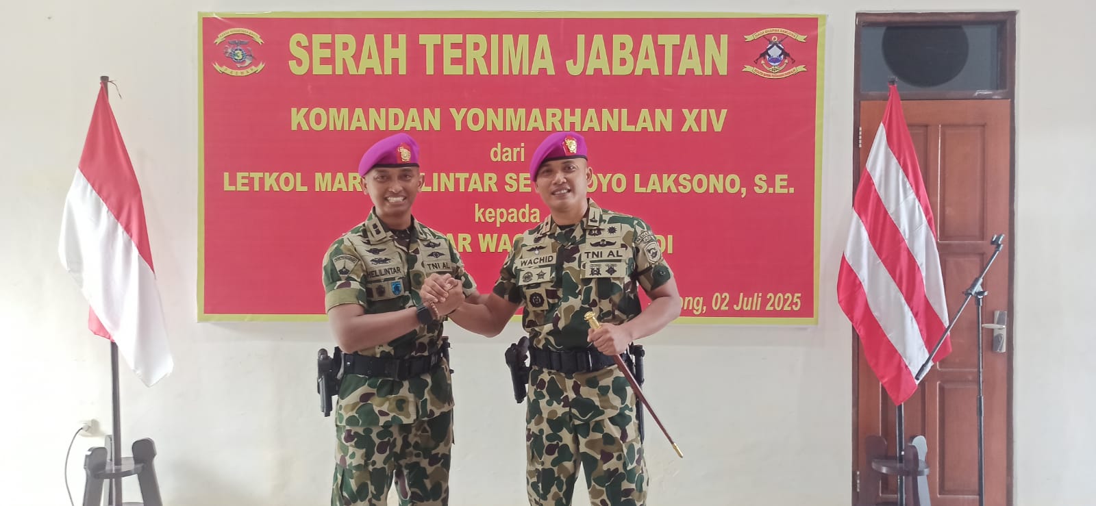 Sertijab Komandan Yonmarhanlan XIV, Brigjen TNI (Mar) Andi Rachmat Tegaskan Profesionalisme Prajurit di Sorong
