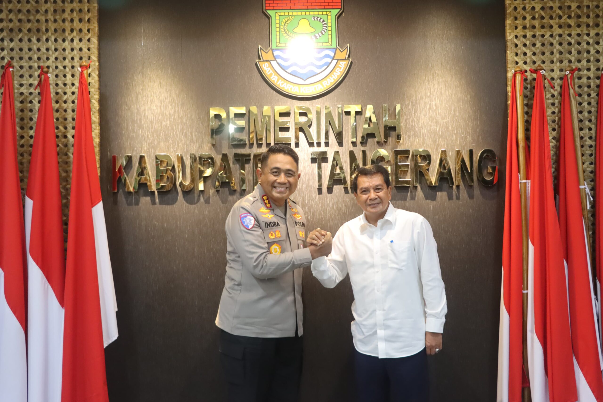 Silaturahmi ke Bupati, Kapolresta Tangerang Diskusikan Pelaksanaan Ketahanan Pangan